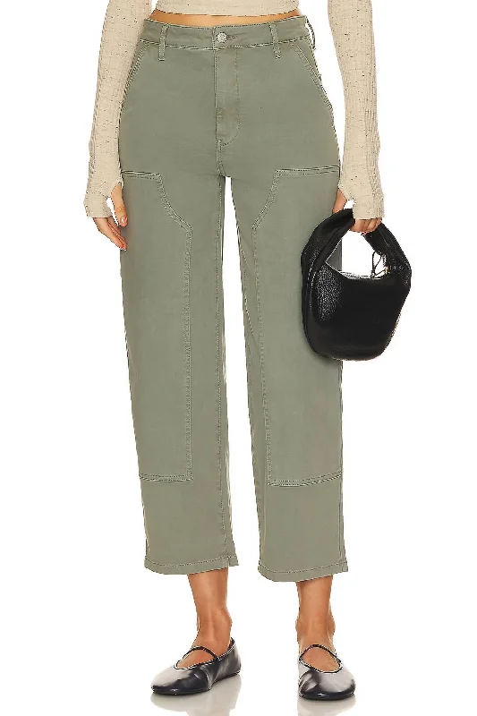 Ashton Straight Leg Utility Pants In Wild Fern