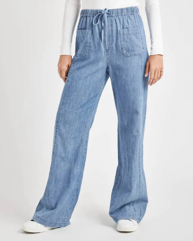 Bradley Cotton Pant In Indigo