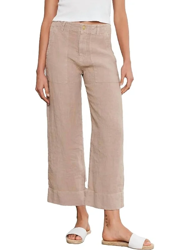 Dru Heavy Linen Pant In Autumn