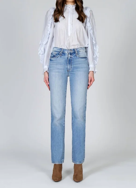 Georgia High Waisted Straight Jean In Go Your Own Way