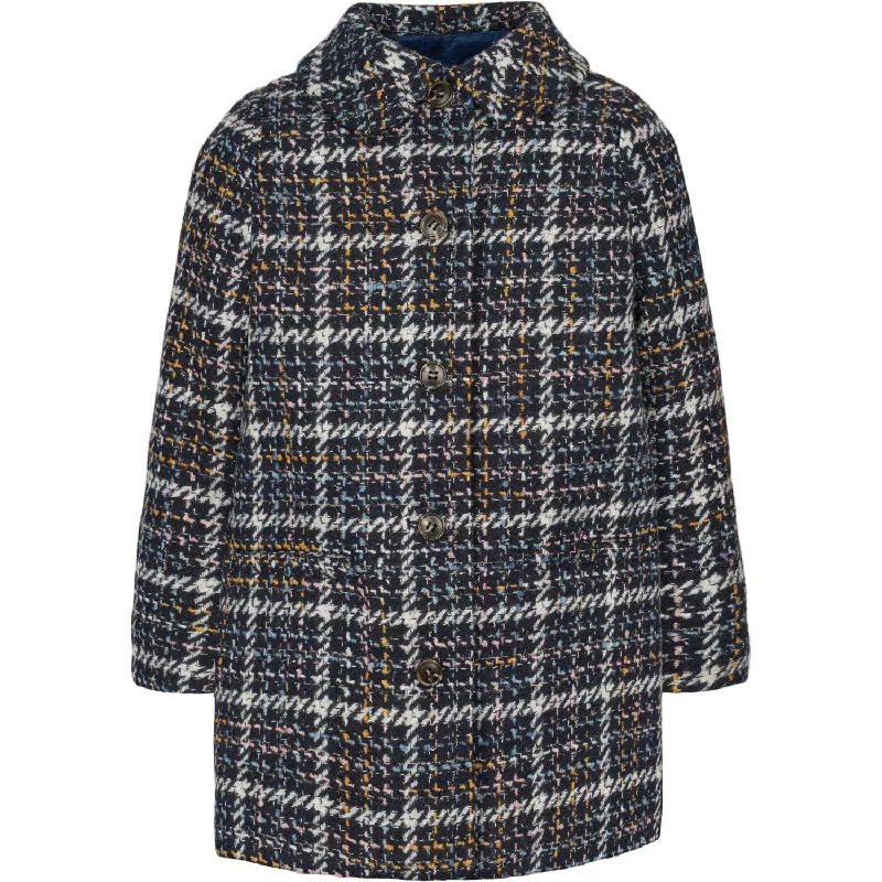 MarMar Wool Glitter Navy Check Olive Jacket