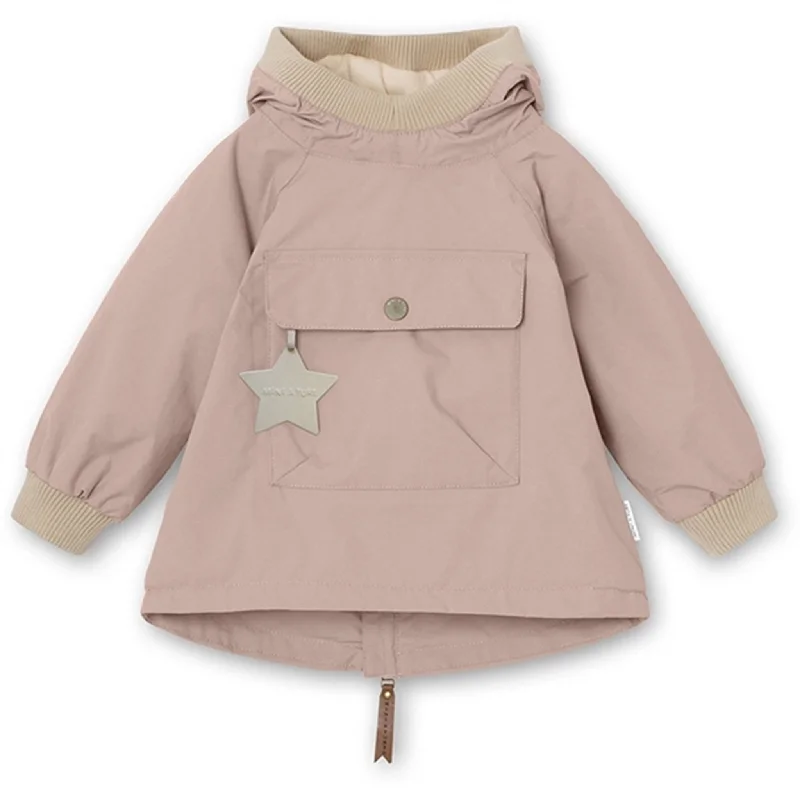 MINI A TURE Baby Vito Spring Anorak m/Fleece Lining Rose Smoke