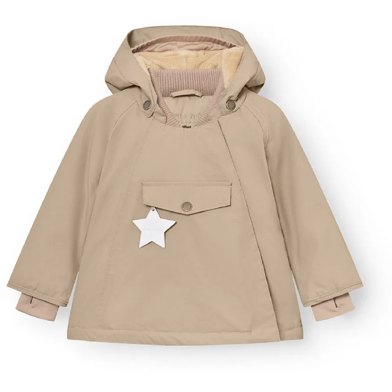 Mini A ture Savannah tan Fleece Lined Winter Jacket