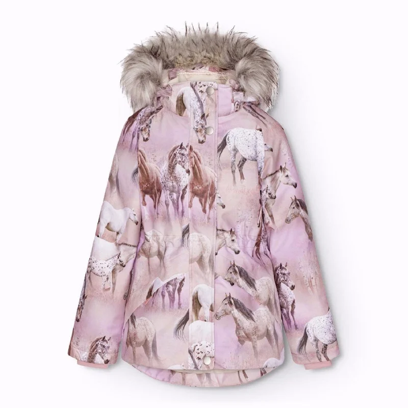 Molo Dreamy Horses Cathy Fur Jacket