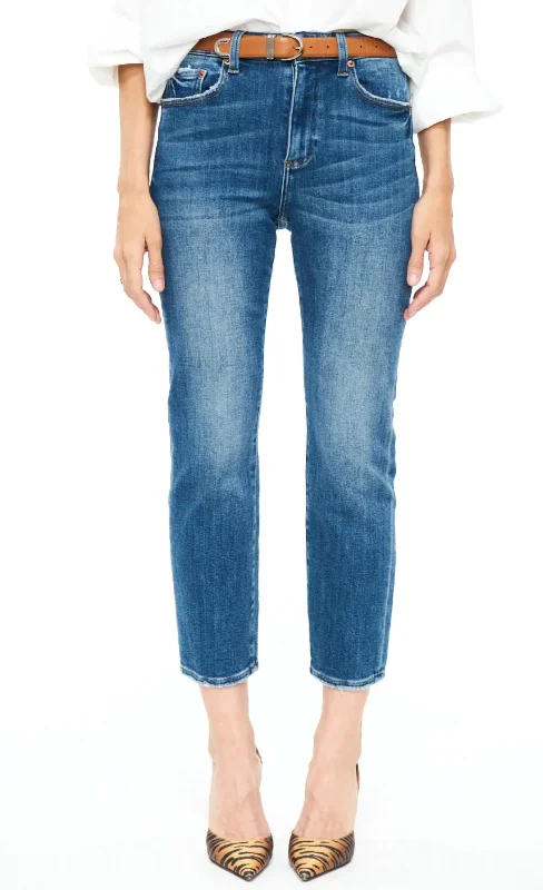 Monroe High Rise Slim Cigarette Jeans In Indio