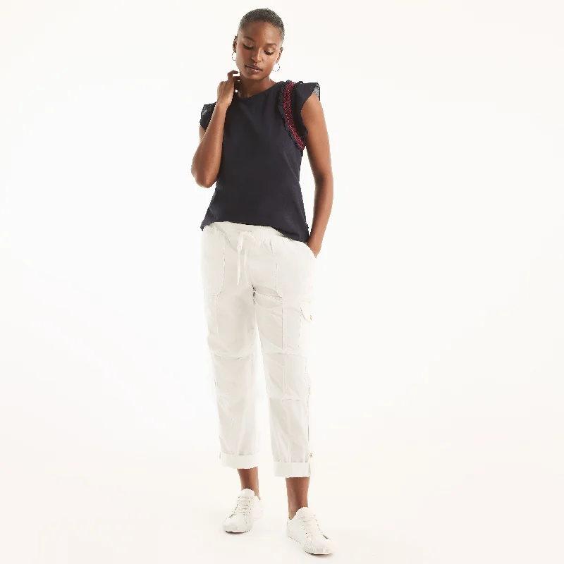 Nautica Womens Utility Cuff Pant