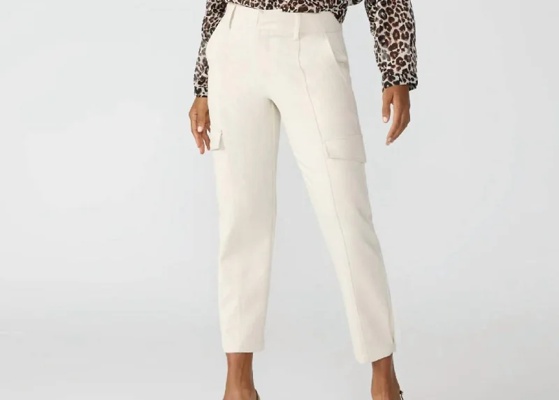 Polished Standard Rise Cargo Pant In Toasted Marshmallow