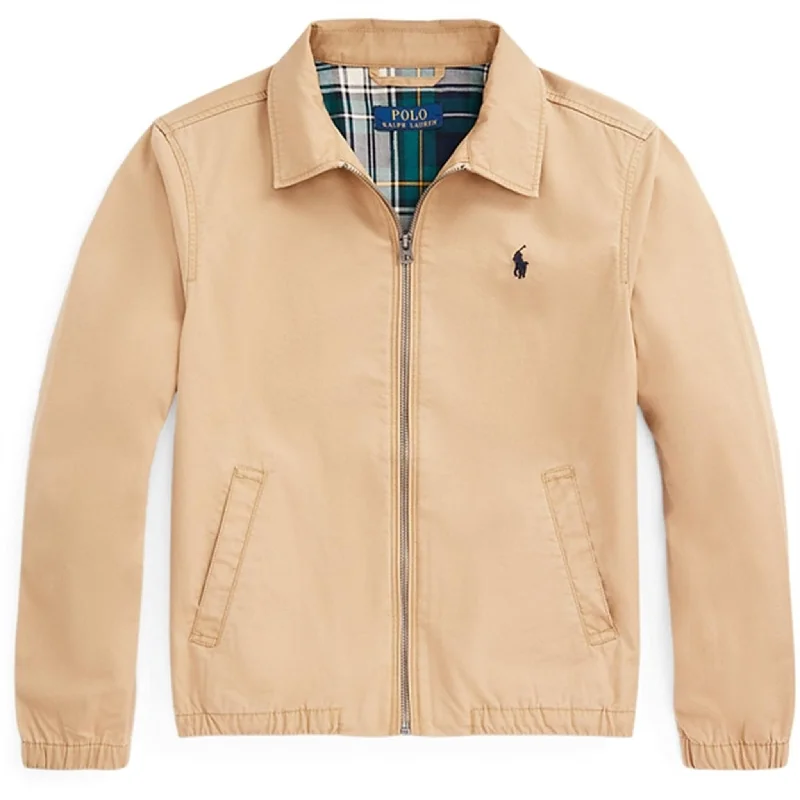 Polo Ralph Lauren Boy Windbreaker Jacket Cafe Tan