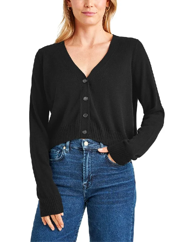 Splendid Georgie Cropped Cashmere-Blend Cardigan