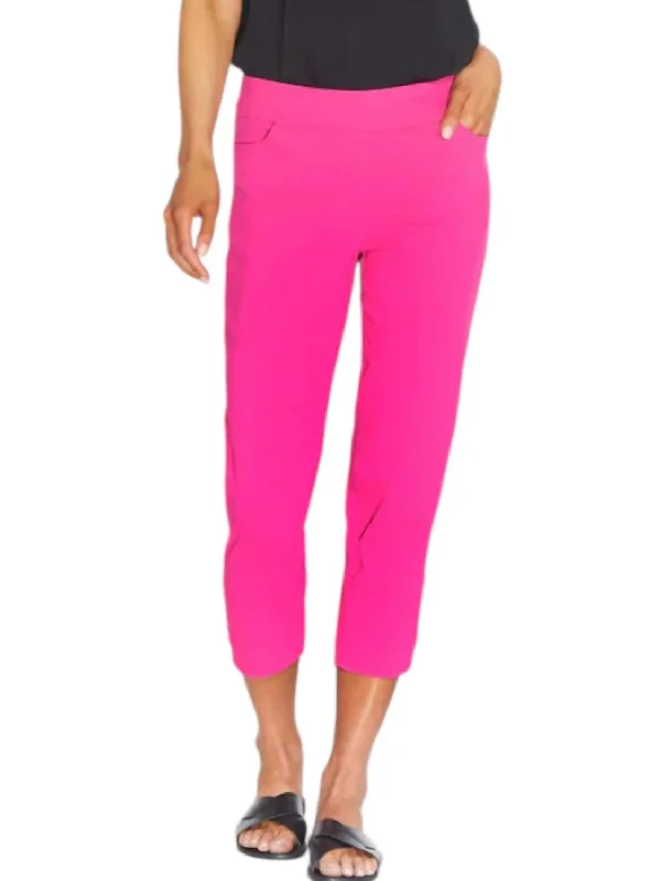 Stack Them Up Pants In Fuchsia