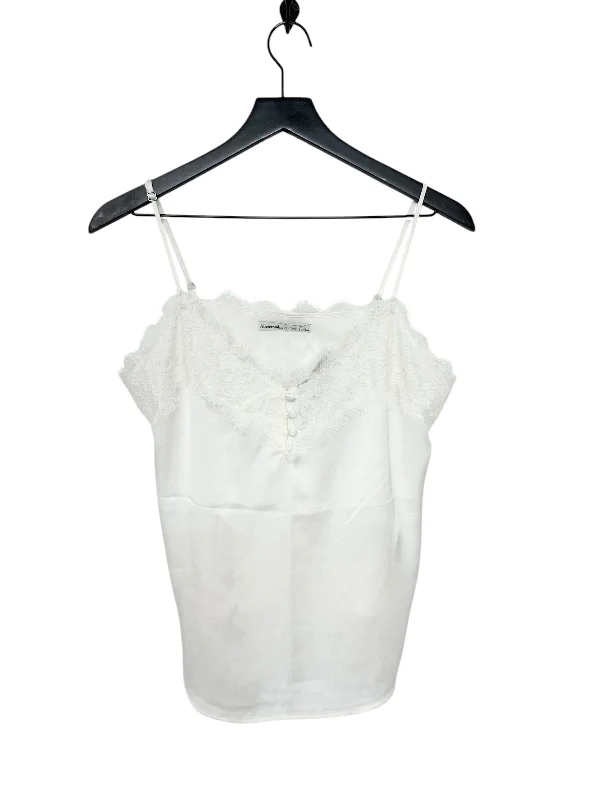 Top Sleeveless By Abercrombie And Fitch In Ivory, Size: L