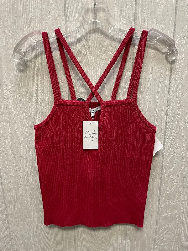 Top Sleeveless By Endless Rose In Red, Size: M