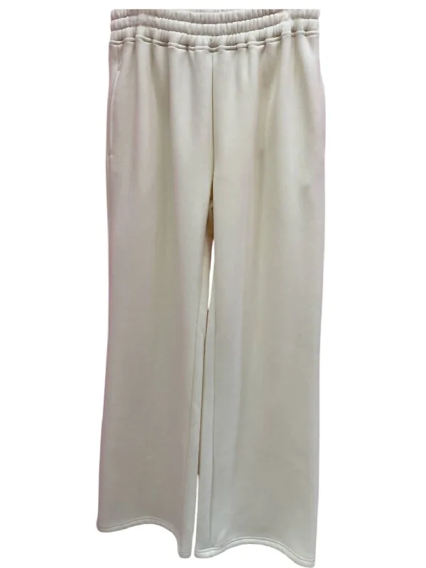 Women's Soft Sweatpants In Cream