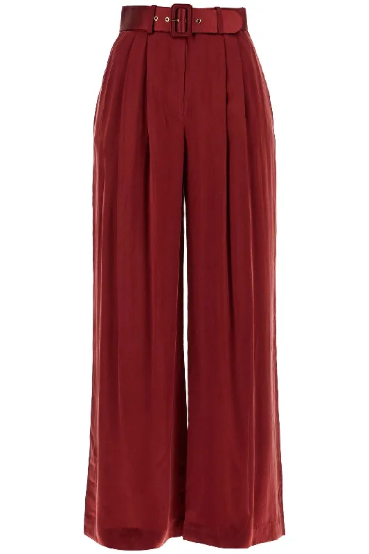 Zimmermann Women's Silk Satin Palazzo Pants In Nine